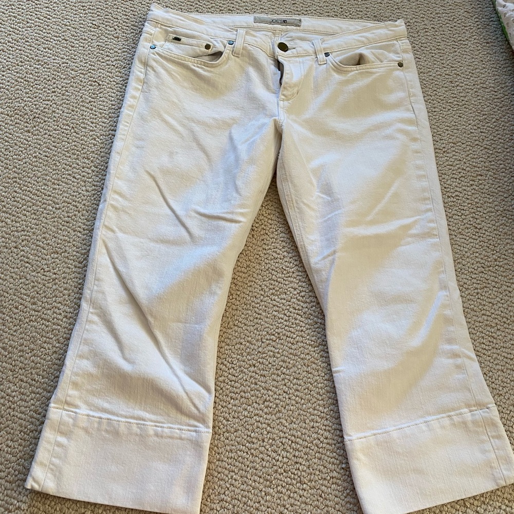 Joe’s Capri White Jeans